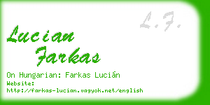 lucian farkas business card